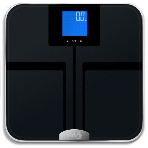 EatSmart Precision GetFit Digital Bath Body Fat Fitness Scale w/400lb capacity