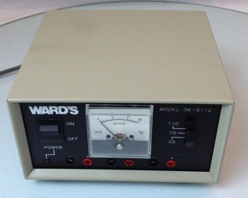 WARDS Variable Voltage Electrophoresis DNA Power Supply Science Labs 36 5112