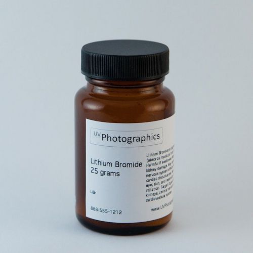 Lithium Bromide - 25 grams - Use to make Cadmium Free Collodion  CAS: 7550-35-8