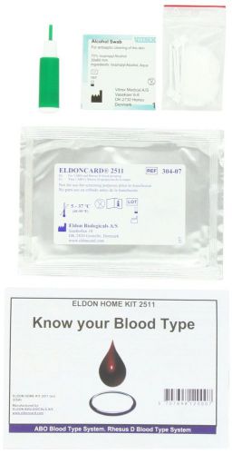 NEW Blood Typing Test Eldoncard Type Testing Kits Kit Eldon Quick Easy Results