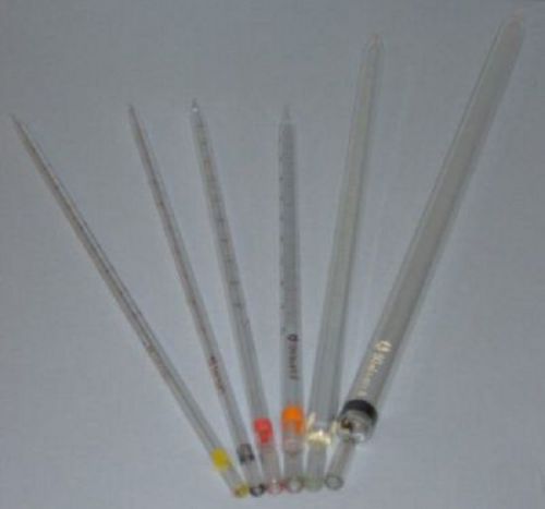 6 sizs glass measuring pipets set mohr transfer pipettes for sale