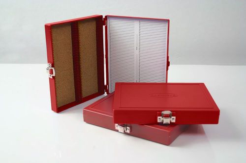 Premiere brand 100 capacity slide storage box, crimson (pack of 10) for sale