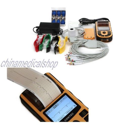 Digital single 1-channel Handheld Electrocardiograph ECG EKG Machine w software
