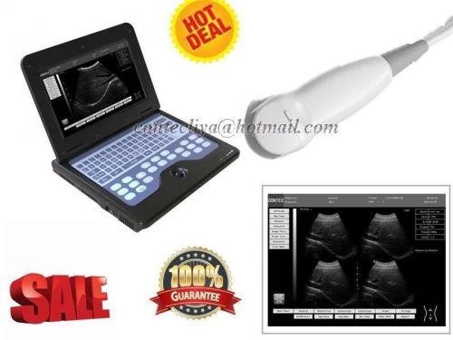 Laptop Ultrasound Diagnostic Scanner machine+5.0M Cardiac/Heart Probe,10.1 inch