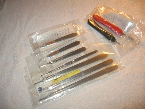 Assortment of 9 Sklar Instruments Scalpel Handles - Various Lengths