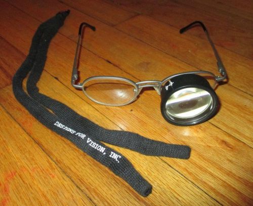 Designs for Vision&#039;s Glasses Surgical Telescope +4  Magnifying + Chums Strap