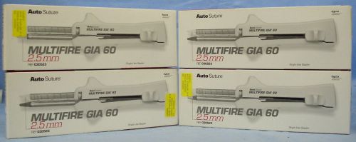 4 Auto Suture Multifire GIA 60 Surgical Staplers  #030523