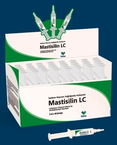 Antibacterial mastisilin lc intramammary susp lactating cow 5ml x 10 ampicillin for sale