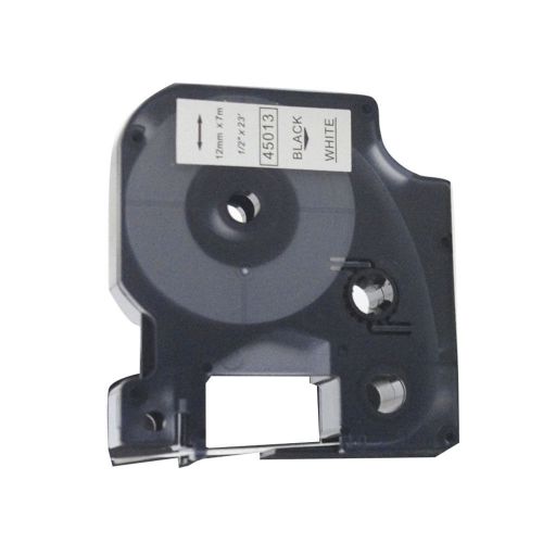 Label Tape 45013 Black on white 12mm*7m  compatible for Label Manager 160/ 210D