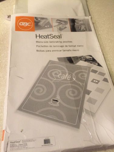 GBC 5mil HeatSeal Ultra Clear Menu Size Laminating Pouches  -  3200598