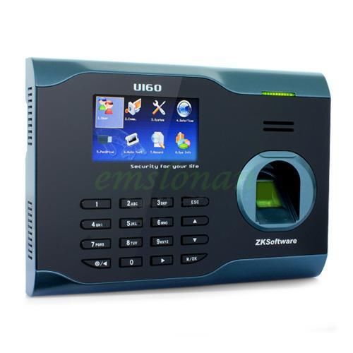 Zksoftware u160 biometric fingerprint attendance time clock+tcp/ip+usb+rs232/485 for sale