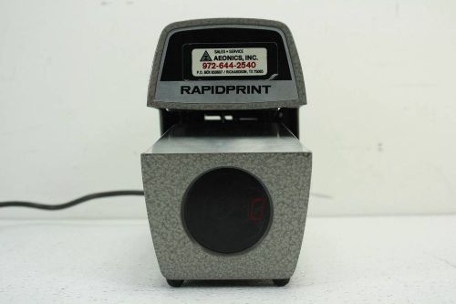 RAPIDPRINT ARL-E Time &amp; Date Stamp  Rapid Print Time Clock Commerical no ke#0484
