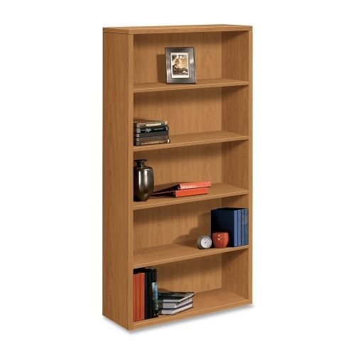 10500 Series Laminate Bookcase, Five-Shelf, 36w x 13-1/8d x 71h, Harvest