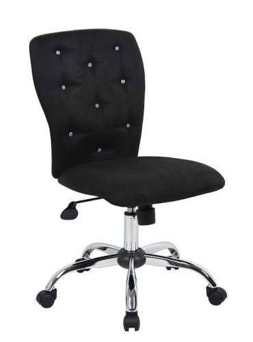 B220 boss tiffany black microfiber office/computer task chair for sale