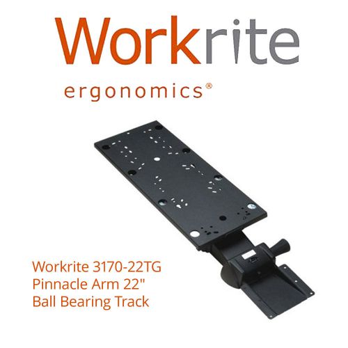 $251 workrite 3170-22tg pinnacle arm 22&#034; ball bearing track - new! for sale
