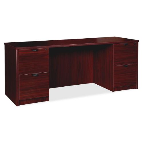 Lorell llr79034 prominence series mahogany laminate desking for sale