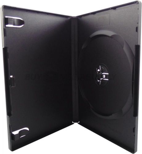 14mm standard black 1 disc dvd case supreme grade - 200 pack for sale