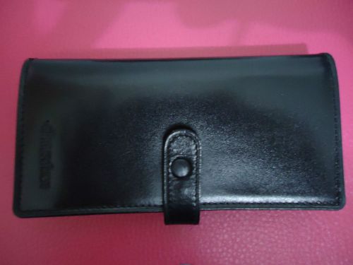 New Black Sleek Leather Business/ ID Card Holder Wallet