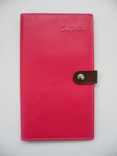 PINK Leather-Like (Vinyl) Business/Credit/Name Card Holder Organizer BN