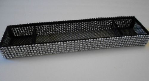 BLING IT ON Desk Organizer 3 Compartment Office Accessory Tray