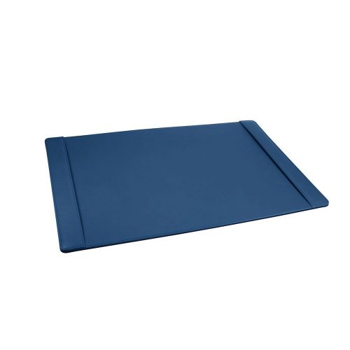 LUCRIN - Leather Desk Pad 2 sections - Smooth Cow Leather - Royal Blue