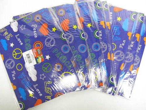 NEW 3 Pack file Folders Peace and Love Print