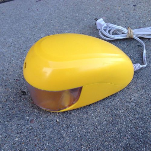 Extremely Nice ~Yellow Yejen Electric Pencil Sharpener Model #YJ-4208