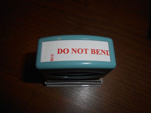 do not bend stamp