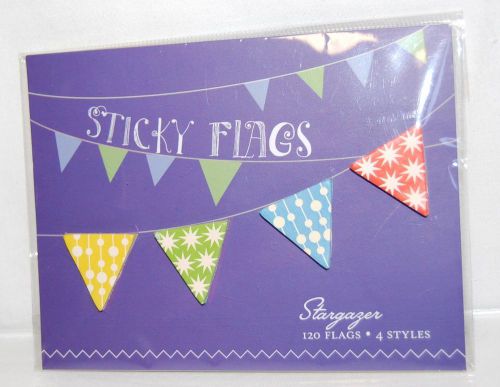 Sticky Flags by Stargazer Set of 120 in 4 different Styles