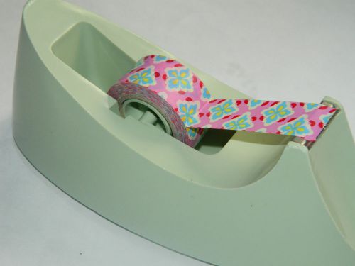 RETRO MINT GREEN 3M WEIGHTED TAPE DISPENSER MODEL C-15