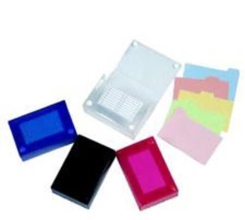 Filexec Universal Index Cards Case 3&#039;&#039; x 5&#039;&#039; Double Snap Closure Clear