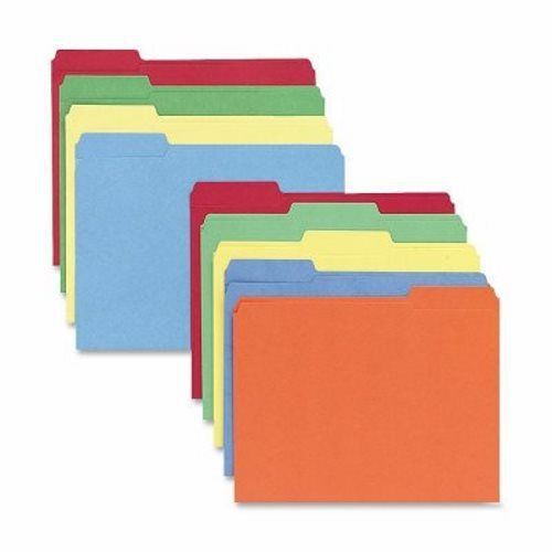 Sparco File Folders, 1/3 AST Tab Cut, Letter-Size, 100/BX, AST (SPR42004)