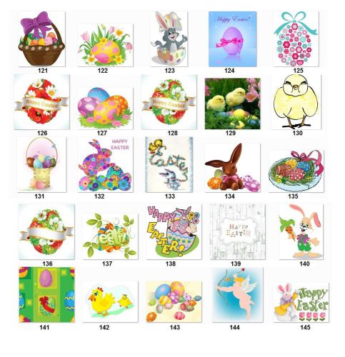 30 personalized return address labels easter (e5) for sale