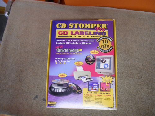 CD Stomper Pro CD Labeling System with PC/Macsoftware, Applicator &amp; Labels