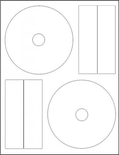 =glossy finish= 5-inch cd labels =full face= 200-pak for sale