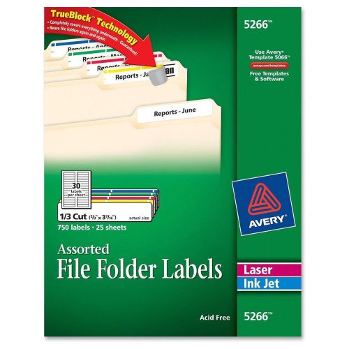 Avery 5266 Assorted File Folder Labels 750 Labels