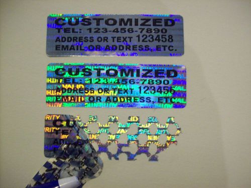 1500 CUSTOMIZED Hologram Security Label Sticker Seal GR8 4 XBOX
