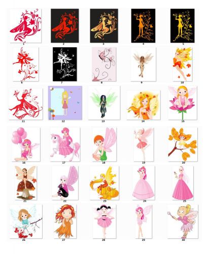 30 Personalized Cute Girl Fairies return address labels {gf2}