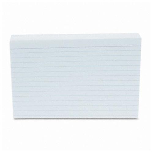 Universal Office Products 47235 Ruled Index Cards, 4 X 6, White, 500/pack