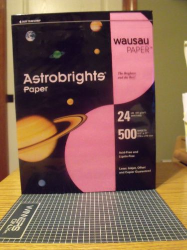 Wausau Paper Astrobrights Pulsar Pink 500 Sheets 24lb Premium Acid Free + BONUS!