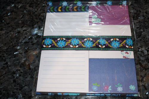 NEW Vera Bradley forget me nots sticky notes Midnight Blues