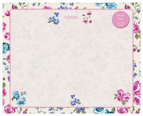 Ditsy floral note pad flower design tear off desk pad for sale