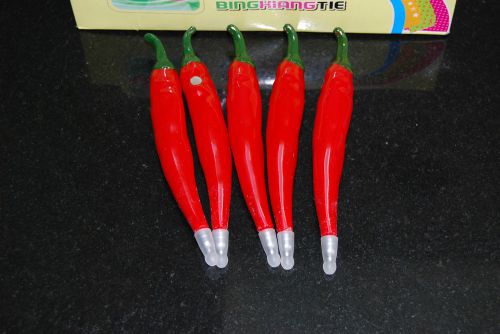 5pc Red Pepper Magnetic Ballpoint Pen Free Shipping