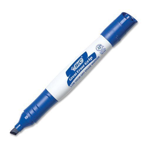 Bic Great Erase Whiteboard Marker - Chisel Marker Point Style - Blue (gdem11be)