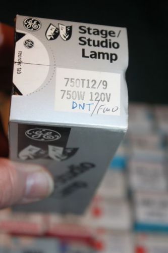 1 DNT FWD Projector Bulb Bulbs GE NOS 120 volts 750 Watt  A/V Stage Studio Lamp