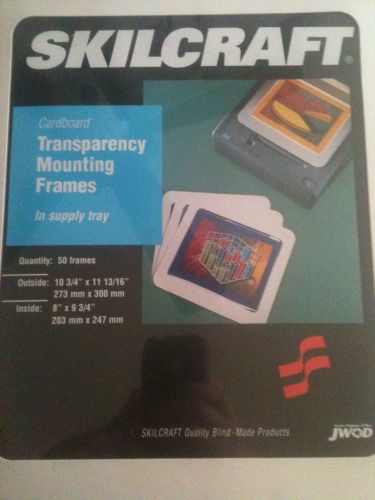 SKILCRAFT Cardboard Transparency Mounting Frames With Supply Tray 50