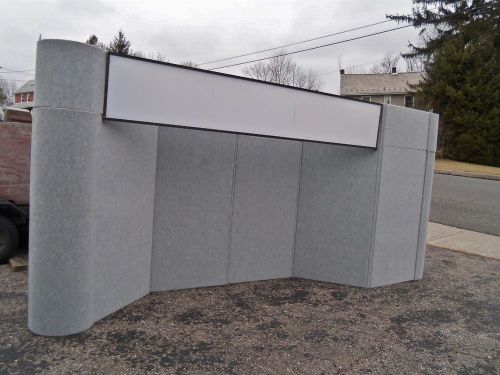 NIMLOK Easy Trade Show Display 10 ft 3D Booth Wall Exhibit Fabric Panel