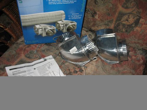 LOT OF 2*Dryer Venting Offset Elbows Turn 90 Degree W/ CLAMPS**FREE SHIPPING**