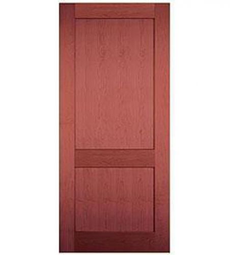 2 Panel Flat Mission / Shaker Cherry Stain Grade Solid Core Interior Wood Doors