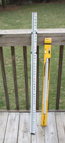 New cst 8&#039; aluminum surveyors grade rod pole for david white topcon agl sokkia for sale